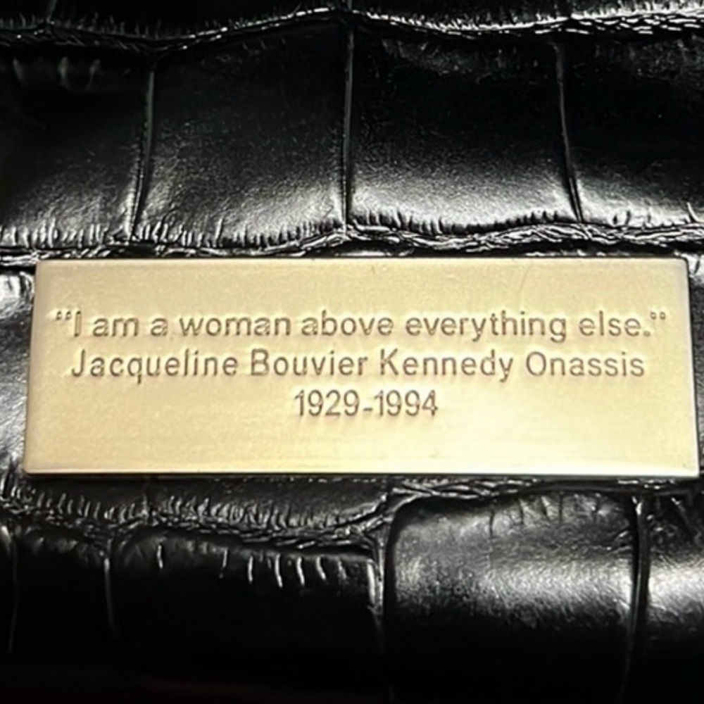 Shoulder Clutch Abigail Riggs ‘Miss Bouvier’ Black Embossed Leather - Picture 16 of 16
